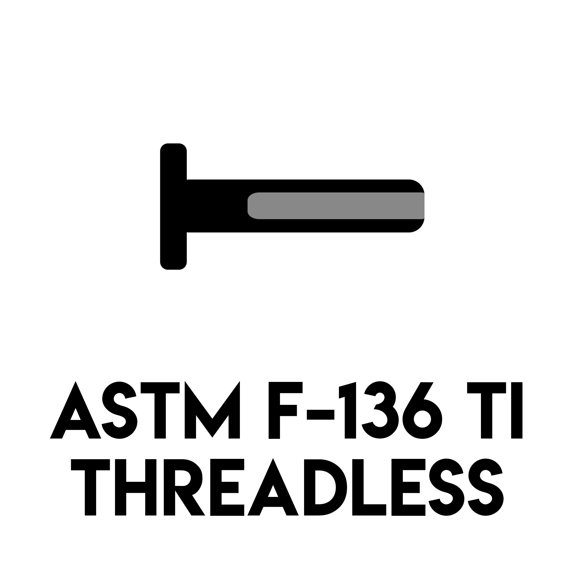 Titanium Threadless Back [pack of 5] - Image 1