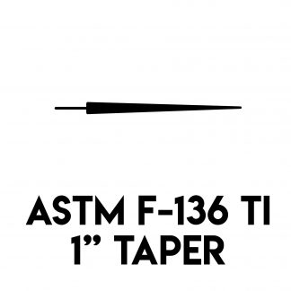 ASTM F-136 1" Threadless Taper [pack of 10]