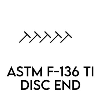 ASTM F-136 Threadless Disc [pack of 5]